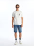 LC Waikiki Crew Neck Short Sleeve Printed Combed Cotton Men's T-shirt